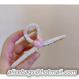 Buy Fashionable Chanel Love Hair Clip CH0401 White/Pink 2024