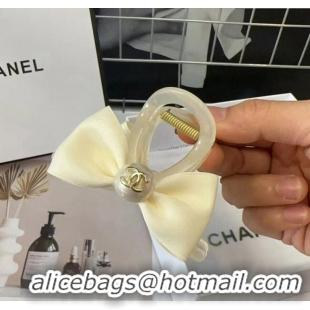 Modern Classic Chanel Bow Hair Clip 0514 White 2024
