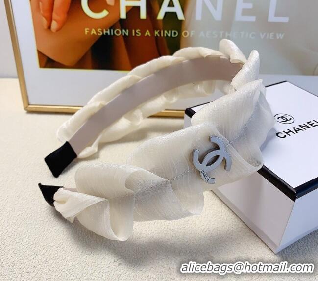 Luxury Discount Chanel Headband 0821 White 2024