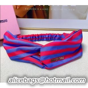 Discount Design Miu Miu Headband 0709 Red/Blue 2024