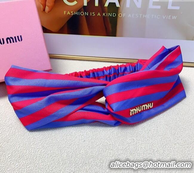 Discount Design Miu Miu Headband 0709 Red/Blue 2024