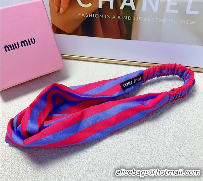 Discount Design Miu Miu Headband 0709 Red/Blue 2024
