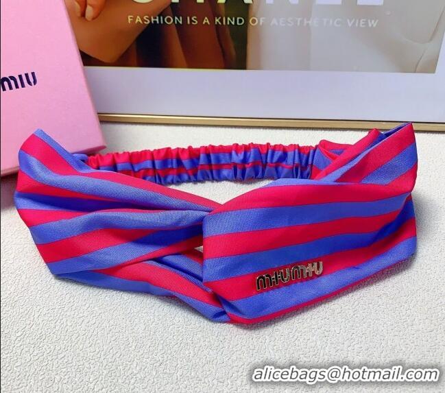 Discount Design Miu Miu Headband 0709 Red/Blue 2024
