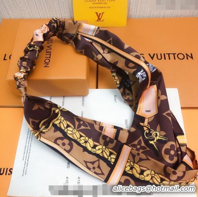 Good Looking Louis Vuitton Chain Print Headband V0709 2024