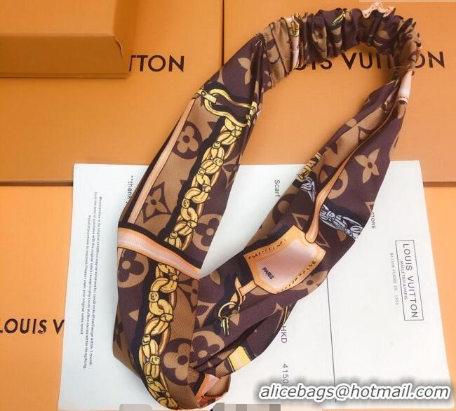 Good Looking Louis Vuitton Chain Print Headband V0709 2024