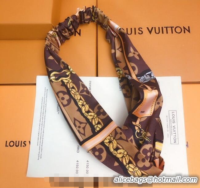 Good Looking Louis Vuitton Chain Print Headband V0709 2024