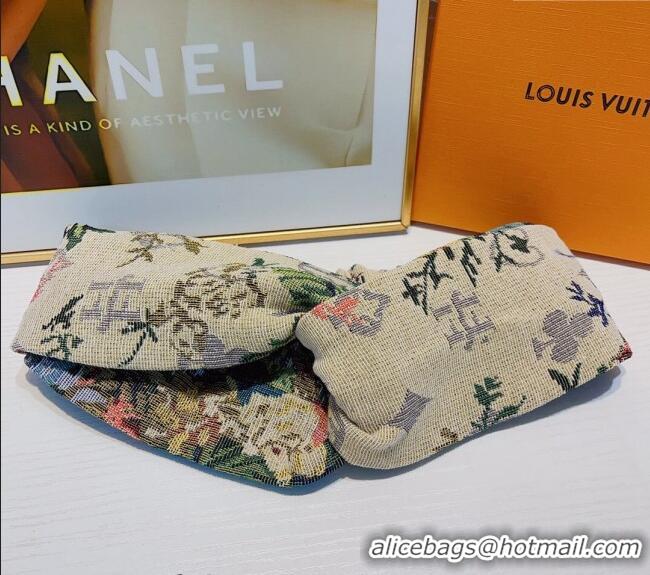 Luxury Discount Louis Vuitton Flora Headband 0709 Beige 2024