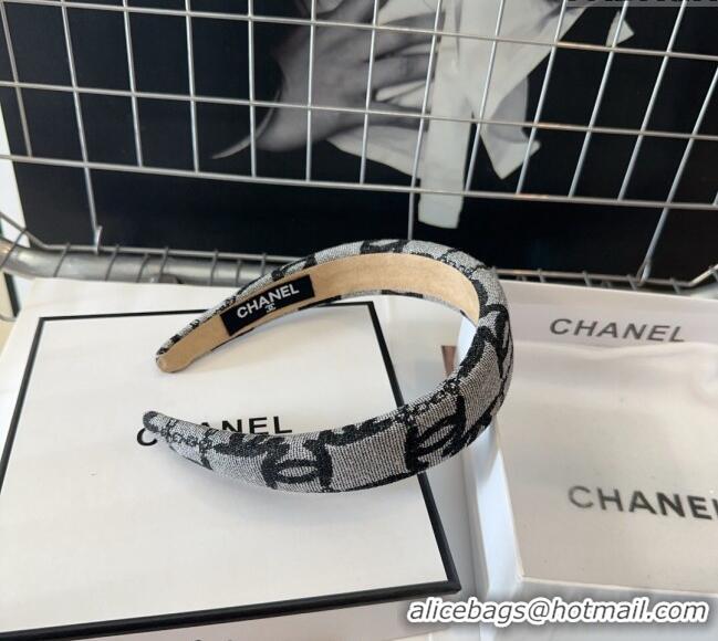 Buy Inexpensive Chanel Denim Headband 0709 Grey 2024
