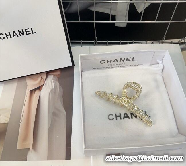 Most Popular Chanel Hair Clip with Pearls 0709 2024