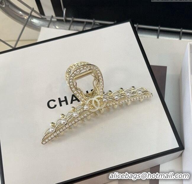 Most Popular Chanel Hair Clip with Pearls 0709 2024