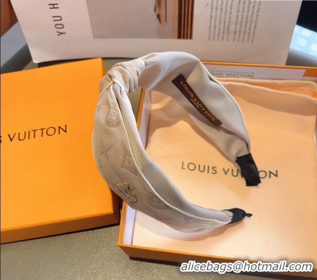 Good Taste Louis Vuitton Hair Headband 0729 Beige/Black 2024