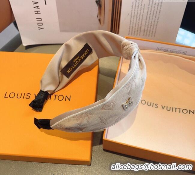 Good Taste Louis Vuitton Hair Headband 0729 Beige/Black 2024