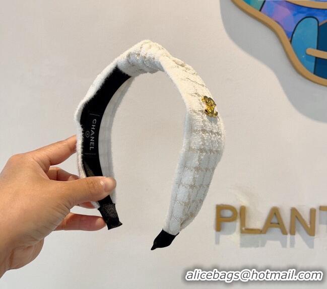 Good Taste Louis Vuitton Hair Headband 0729 Beige/Black 2024