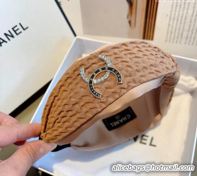 Good Looking Chanel Wide Hair Headband 0729 Beige 2024