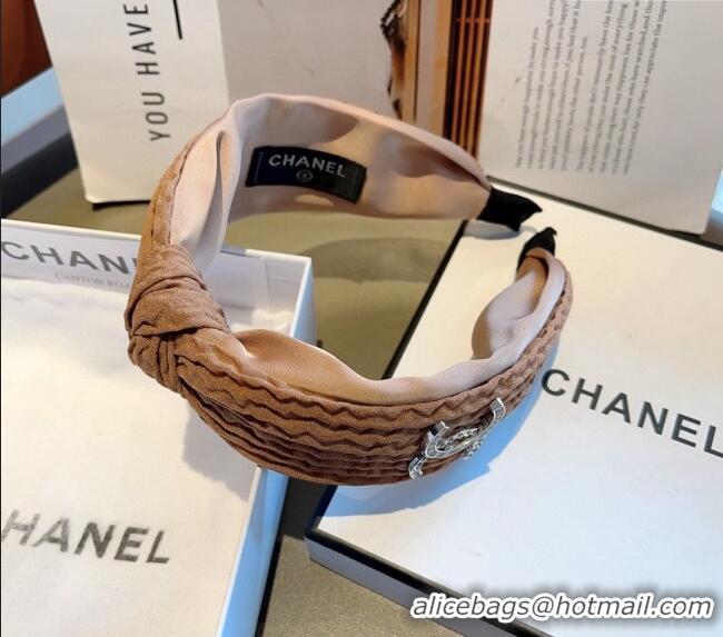 Good Looking Chanel Wide Hair Headband 0729 Beige 2024