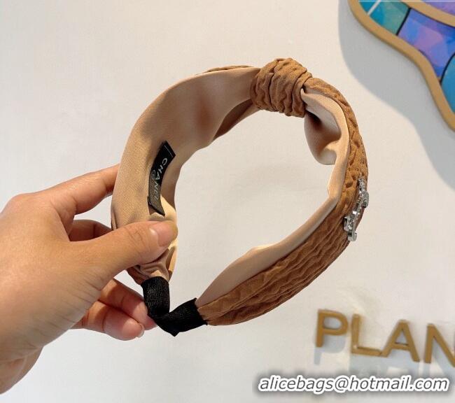 Good Looking Chanel Wide Hair Headband 0729 Beige 2024