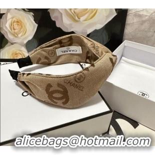 Top Quality Chanel CC Hair Headband 072902 Beige 2024