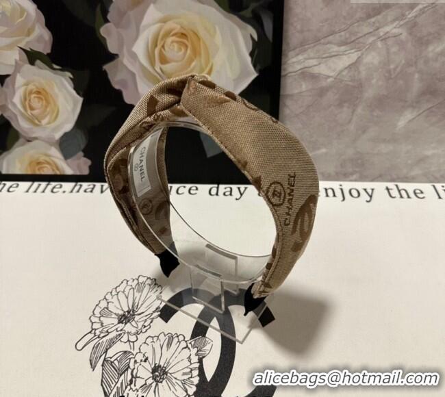 Top Quality Chanel CC Hair Headband 072902 Beige 2024