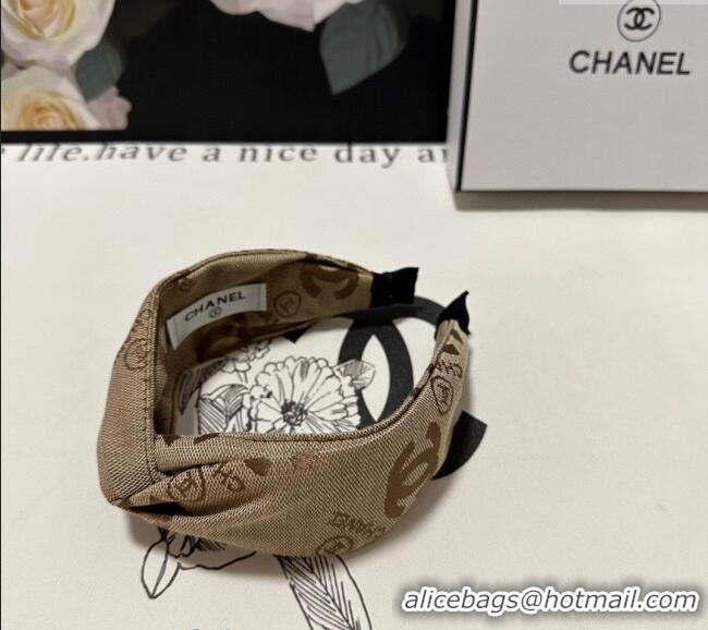 Top Quality Chanel CC Hair Headband 072902 Beige 2024