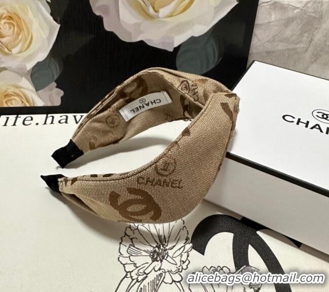 Top Quality Chanel CC Hair Headband 072902 Beige 2024