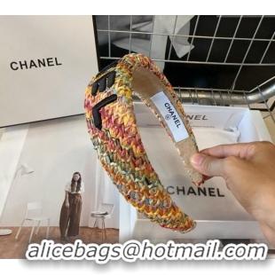 Promotional Chanel Straw-Like Headband 082001 Multicolor 2024