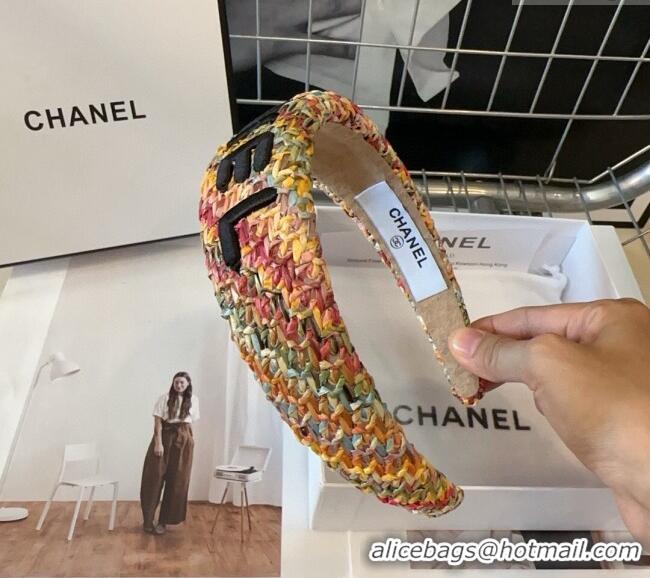 Promotional Chanel Straw-Like Headband 082001 Multicolor 2024
