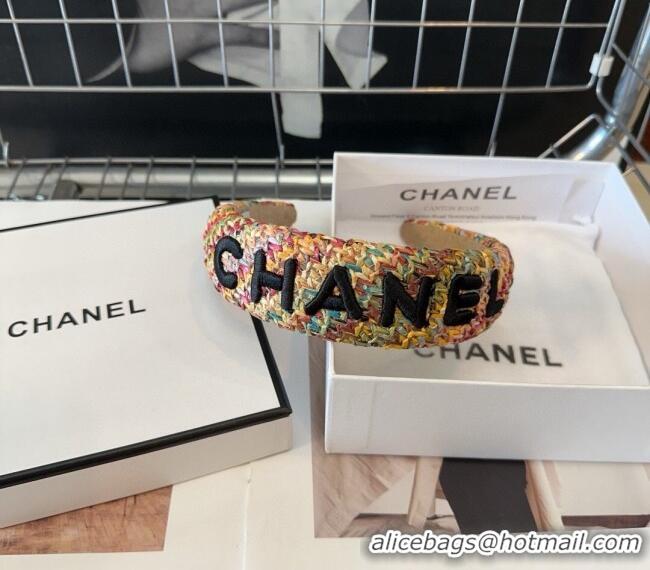 Promotional Chanel Straw-Like Headband 082001 Multicolor 2024