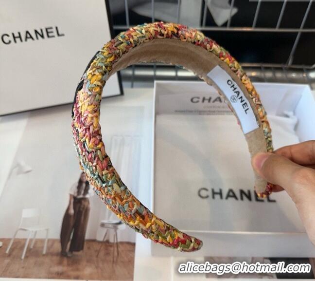 Promotional Chanel Straw-Like Headband 082001 Multicolor 2024