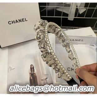Grade Design Chanel Pearls Headband 082001 White 2024