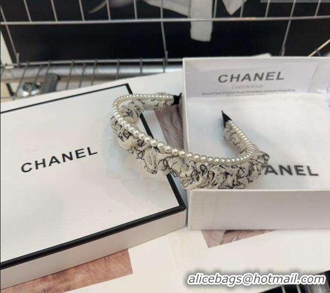 Grade Design Chanel Pearls Headband 082001 White 2024