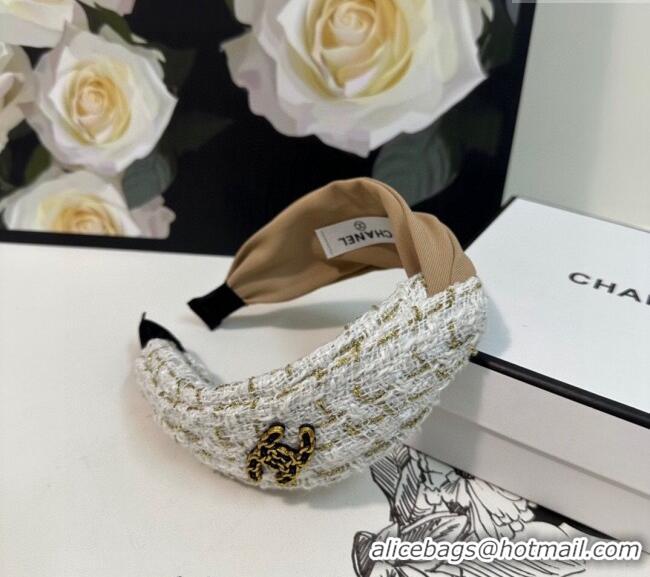 Free Shipping Discount Chanel Tweed Headband 082010 Dark Beige 2024