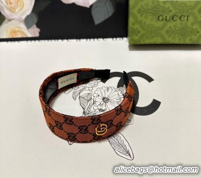 New Release Creation Gucci GG Wide Headband 0820 Orange 2024