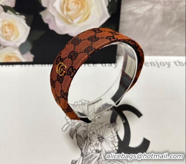 New Release Creation Gucci GG Wide Headband 0820 Orange 2024