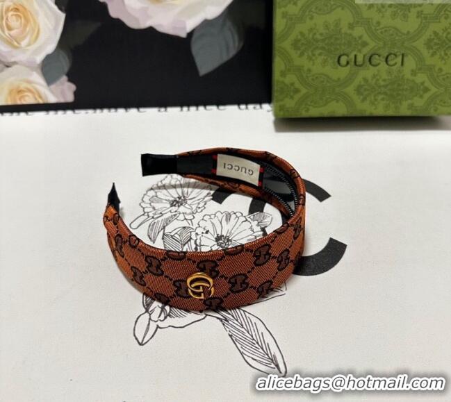 New Release Creation Gucci GG Wide Headband 0820 Orange 2024