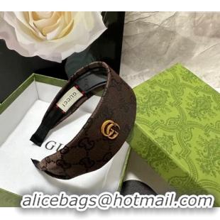 Top Quality Gucci GG Wide Headband 0820 Grey 2024