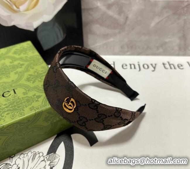 Top Quality Gucci GG Wide Headband 0820 Grey 2024