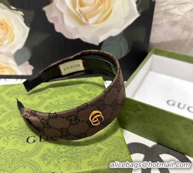 Top Quality Gucci GG Wide Headband 0820 Grey 2024