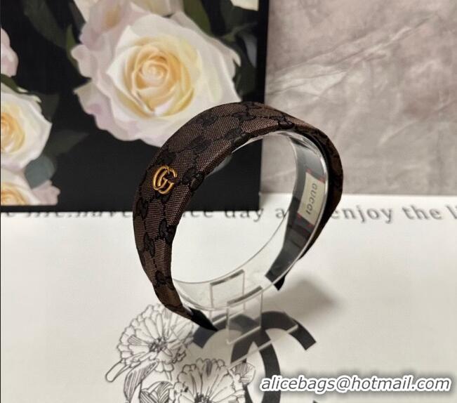 Top Quality Gucci GG Wide Headband 0820 Grey 2024