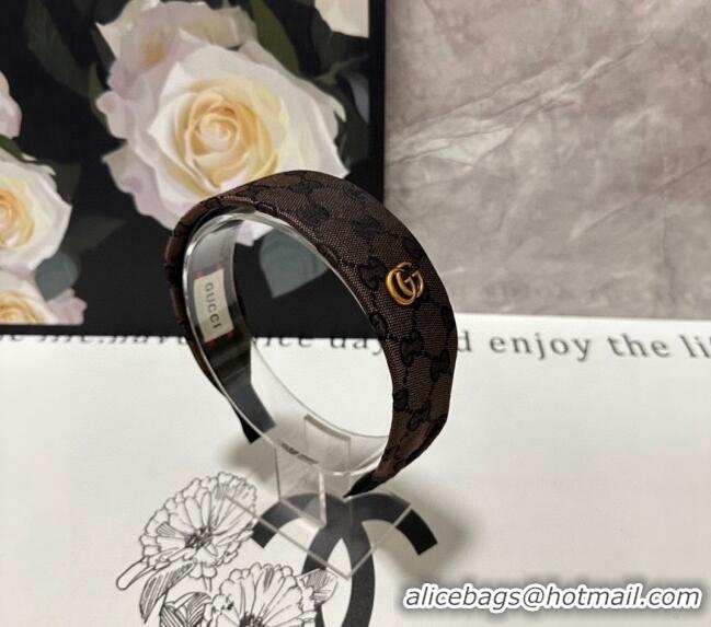 Top Quality Gucci GG Wide Headband 0820 Grey 2024