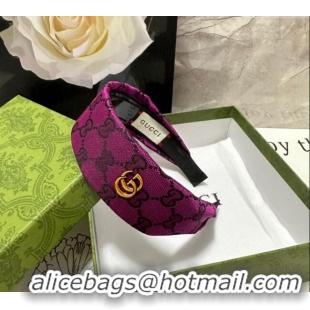 Popular Promotional Gucci GG Wide Headband 0820 Purple 2024