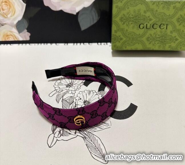 Popular Promotional Gucci GG Wide Headband 0820 Purple 2024