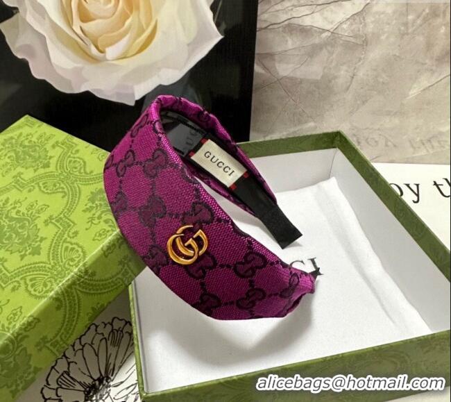 Popular Promotional Gucci GG Wide Headband 0820 Purple 2024