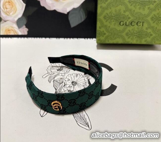 Low Cost Gucci GG Wide Headband 0820 Green 2024