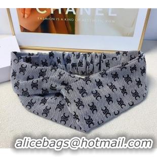 Good Looking Celine Logo Headband CE091201 Grey 2024
