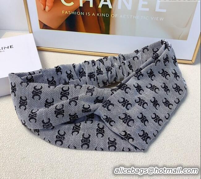 Good Looking Celine Logo Headband CE091201 Grey 2024