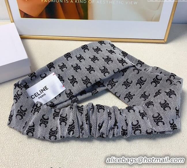 Good Looking Celine Logo Headband CE091201 Grey 2024