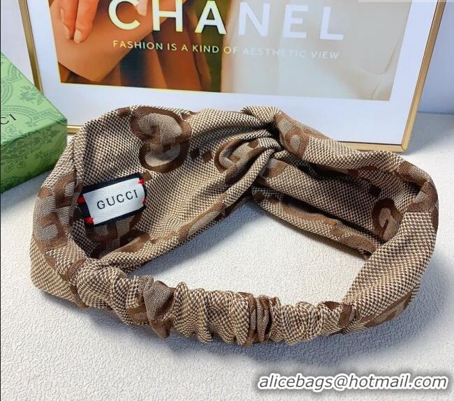 Super Quality Gucci Maxi GG Headband 0912 Beige 2024
