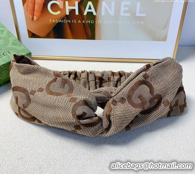 Super Quality Gucci Maxi GG Headband 0912 Beige 2024