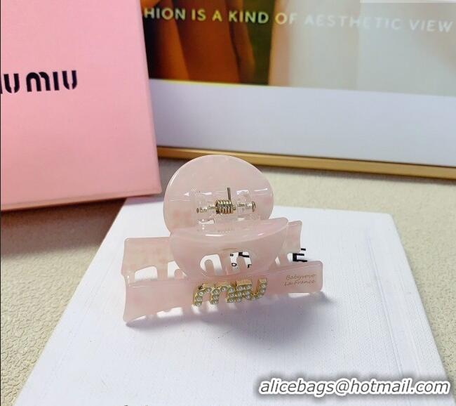Buy Cheap Miu Miu Hair Clip with Pearls Logo MIU091201 Pink 2024