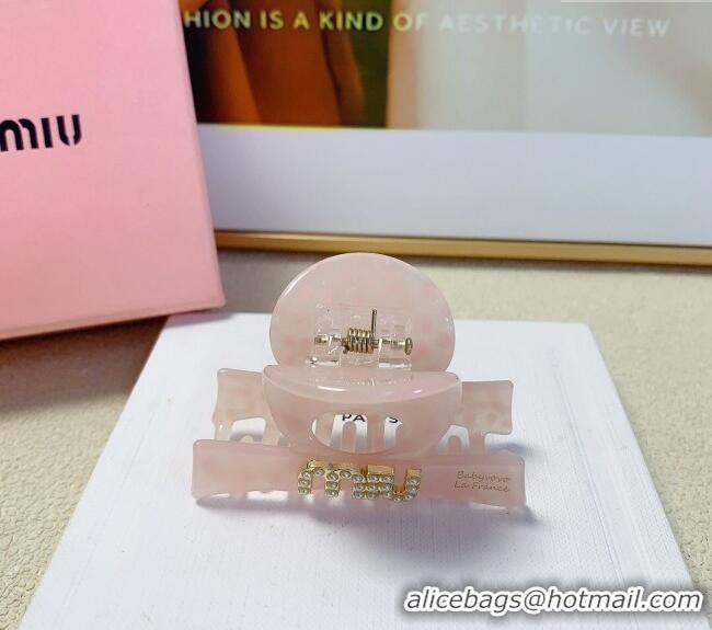 Buy Cheap Miu Miu Hair Clip with Pearls Logo MIU091201 Pink 2024